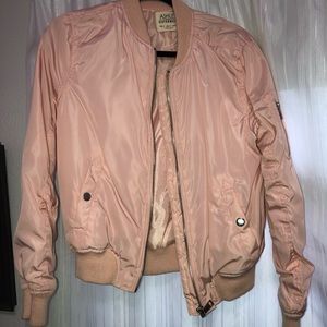 Pink bomber jacket